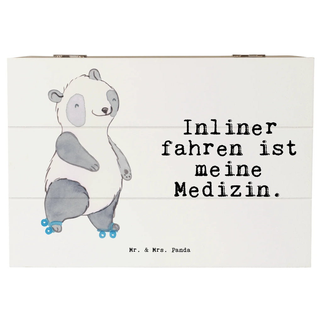 Holzkiste Panda Inliner fahren Holzkiste, Kiste, Schatzkiste, Truhe, Schatulle, XXL, Erinnerungsbox, Erinnerungskiste, Dekokiste, Aufbewahrungsbox, Geschenkbox, Geschenkdose, Geschenk, Sport, Sportart, Hobby, Schenken, Danke, Dankeschön, Auszeichnung, Gewinn, Sportler, Inliner fahren, Rollschuh fahren, Rollerblades, inlinern