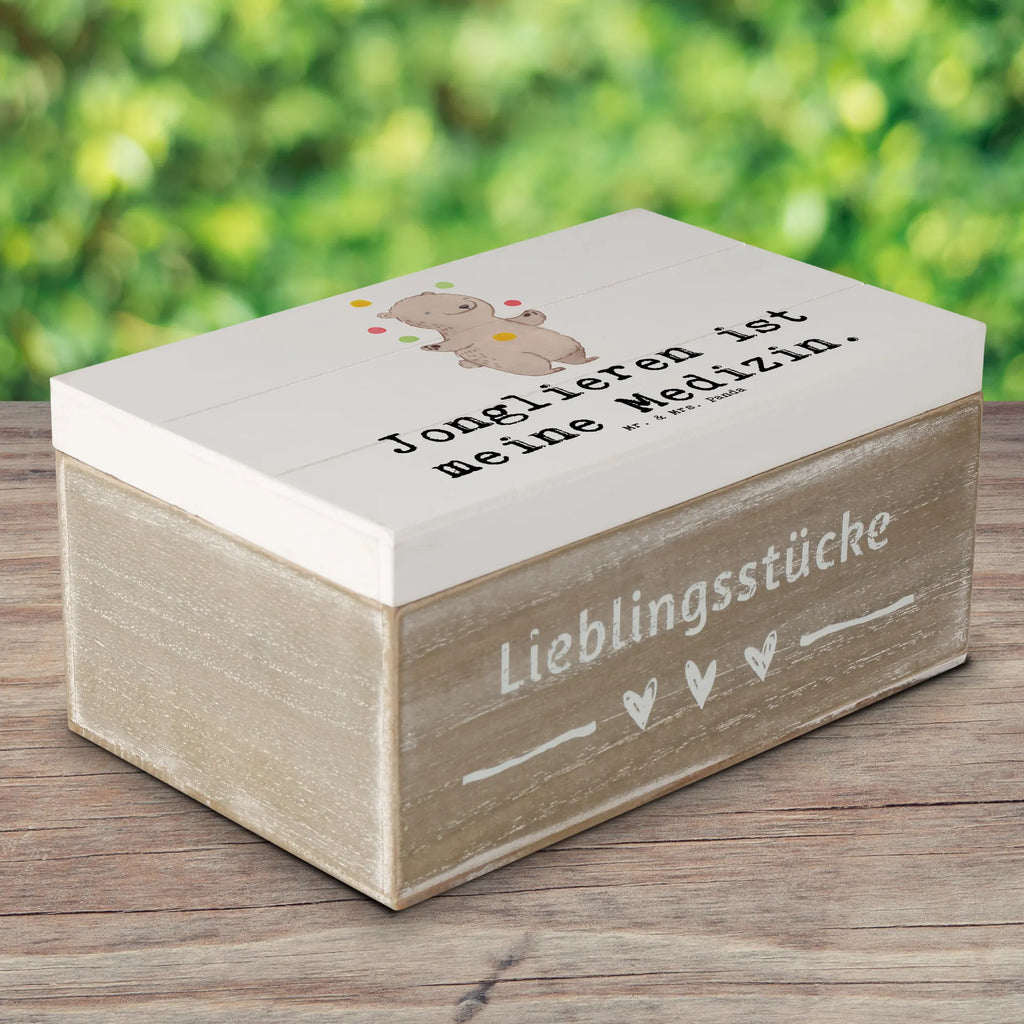 Holzkiste Bär Jonglieren Holzkiste, Kiste, Schatzkiste, Truhe, Schatulle, XXL, Erinnerungsbox, Erinnerungskiste, Dekokiste, Aufbewahrungsbox, Geschenkbox, Geschenkdose, Geschenk, Sport, Sportart, Hobby, Schenken, Danke, Dankeschön, Auszeichnung, Gewinn, Sportler, Jonglieren, Jongleur, Zirkus, Artistik