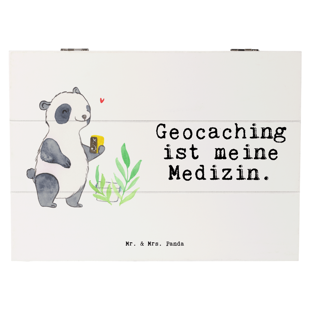 Holzkiste Panda Geocaching Medizin Holzkiste, Kiste, Schatzkiste, Truhe, Schatulle, XXL, Erinnerungsbox, Erinnerungskiste, Dekokiste, Aufbewahrungsbox, Geschenkbox, Geschenkdose, Geschenk, Sport, Sportart, Hobby, Schenken, Danke, Dankeschön, Auszeichnung, Gewinn, Sportler, Geocaching, Schatzsuchen, GPS Schnitzeljagd, Opencaching