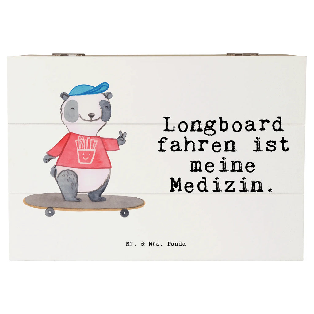 Holzkiste Panda Longboard fahren Holzkiste, Kiste, Schatzkiste, Truhe, Schatulle, XXL, Erinnerungsbox, Erinnerungskiste, Dekokiste, Aufbewahrungsbox, Geschenkbox, Geschenkdose, Geschenk, Sport, Sportart, Hobby, Schenken, Danke, Dankeschön, Auszeichnung, Gewinn, Sportler, Longboard fahren, Skaten, Rollbrettfahren, Longboardfahren, Roller Skaten, Skateboard fahren, Stunts