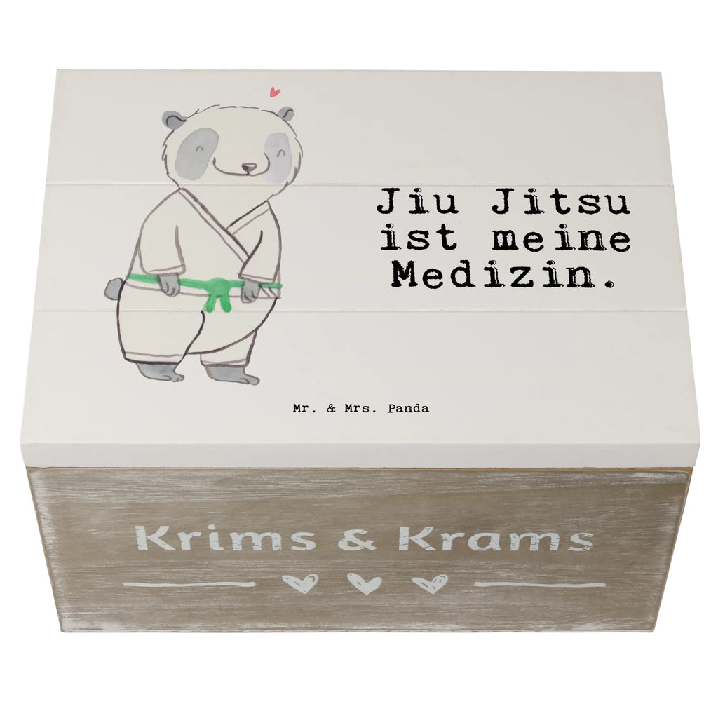 Holzkiste Panda Jiu Jitsu Holzkiste, Kiste, Schatzkiste, Truhe, Schatulle, XXL, Erinnerungsbox, Erinnerungskiste, Dekokiste, Aufbewahrungsbox, Geschenkbox, Geschenkdose, Geschenk, Sport, Sportart, Hobby, Schenken, Danke, Dankeschön, Auszeichnung, Gewinn, Sportler, Jiu Jitsu, japanische Kampfkunst, Selbstverteidigung