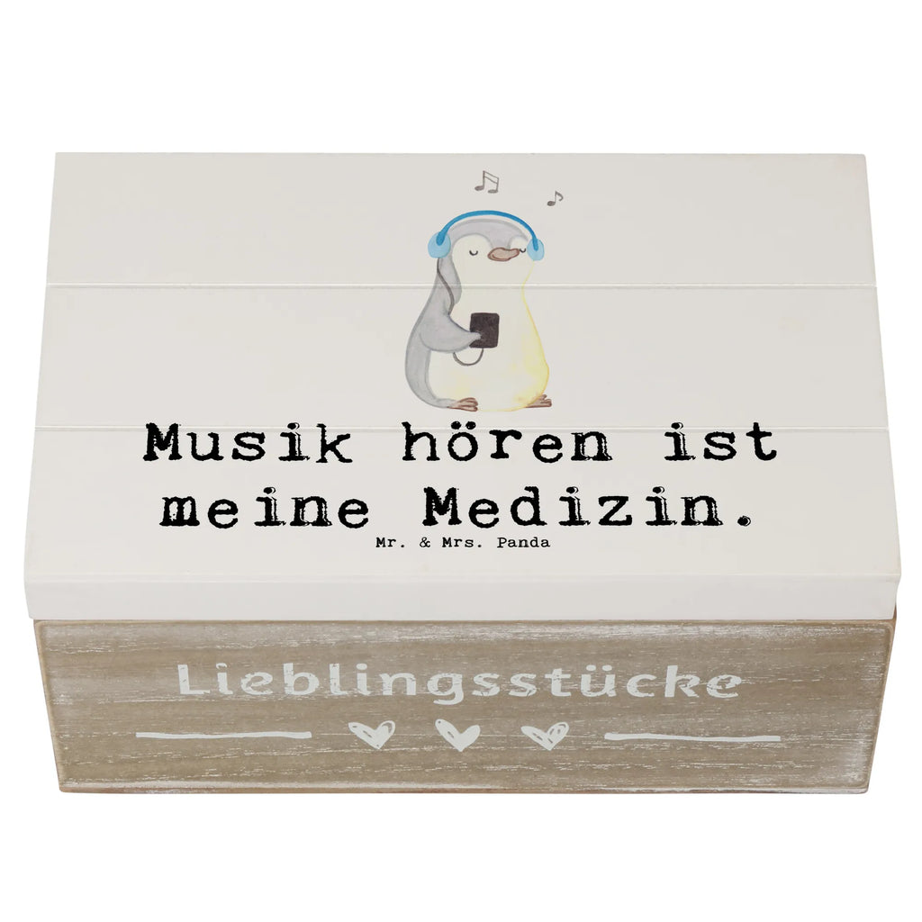 Holzkiste Pinguin Musik hören Holzkiste, Kiste, Schatzkiste, Truhe, Schatulle, XXL, Erinnerungsbox, Erinnerungskiste, Dekokiste, Aufbewahrungsbox, Geschenkbox, Geschenkdose, Geschenk, Sport, Sportart, Hobby, Schenken, Danke, Dankeschön, Auszeichnung, Gewinn, Sportler, Musik hören, Lieblingssong