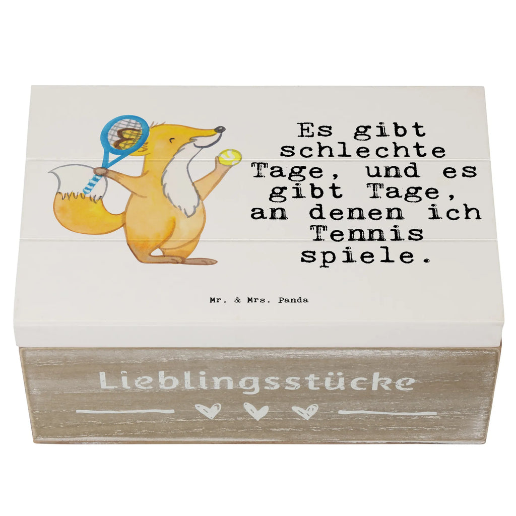 Holzkiste Fuchs Tennis spielen Holzkiste, Kiste, Schatzkiste, Truhe, Schatulle, XXL, Erinnerungsbox, Erinnerungskiste, Dekokiste, Aufbewahrungsbox, Geschenkbox, Geschenkdose, Geschenk, Sport, Sportart, Hobby, Schenken, Danke, Dankeschön, Auszeichnung, Gewinn, Sportler, Tennis spielen, Tennisclub, Tennisverein, Tennis Turnier, Ballsportart