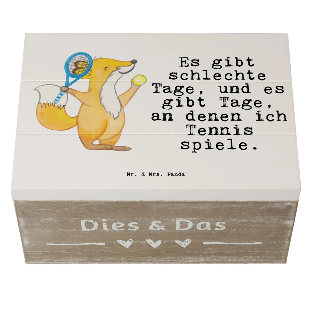 Holzkiste Fuchs Tennis spielen Holzkiste, Kiste, Schatzkiste, Truhe, Schatulle, XXL, Erinnerungsbox, Erinnerungskiste, Dekokiste, Aufbewahrungsbox, Geschenkbox, Geschenkdose, Geschenk, Sport, Sportart, Hobby, Schenken, Danke, Dankeschön, Auszeichnung, Gewinn, Sportler, Tennis spielen, Tennisclub, Tennisverein, Tennis Turnier, Ballsportart