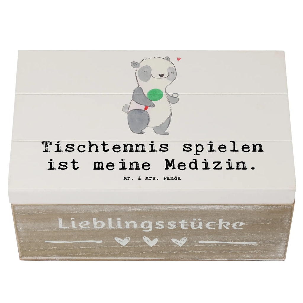 Holzkiste Panda Tischtennis Holzkiste, Kiste, Schatzkiste, Truhe, Schatulle, XXL, Erinnerungsbox, Erinnerungskiste, Dekokiste, Aufbewahrungsbox, Geschenkbox, Geschenkdose, Geschenk, Sport, Sportart, Hobby, Schenken, Danke, Dankeschön, Auszeichnung, Gewinn, Sportler, Tischtennis, Tischtennis Bund, Tischtennis Verein, Ballsport