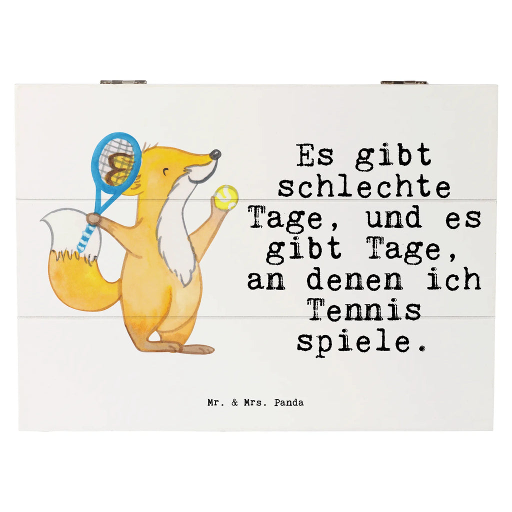 Holzkiste Fuchs Tennis spielen Holzkiste, Kiste, Schatzkiste, Truhe, Schatulle, XXL, Erinnerungsbox, Erinnerungskiste, Dekokiste, Aufbewahrungsbox, Geschenkbox, Geschenkdose, Geschenk, Sport, Sportart, Hobby, Schenken, Danke, Dankeschön, Auszeichnung, Gewinn, Sportler, Tennis spielen, Tennisclub, Tennisverein, Tennis Turnier, Ballsportart