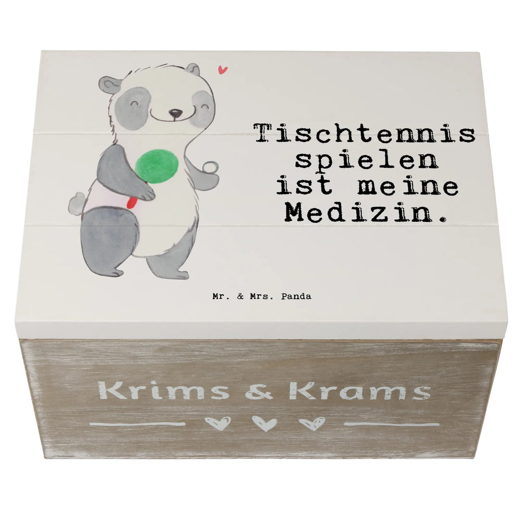 Holzkiste Panda Tischtennis Holzkiste, Kiste, Schatzkiste, Truhe, Schatulle, XXL, Erinnerungsbox, Erinnerungskiste, Dekokiste, Aufbewahrungsbox, Geschenkbox, Geschenkdose, Geschenk, Sport, Sportart, Hobby, Schenken, Danke, Dankeschön, Auszeichnung, Gewinn, Sportler, Tischtennis, Tischtennis Bund, Tischtennis Verein, Ballsport