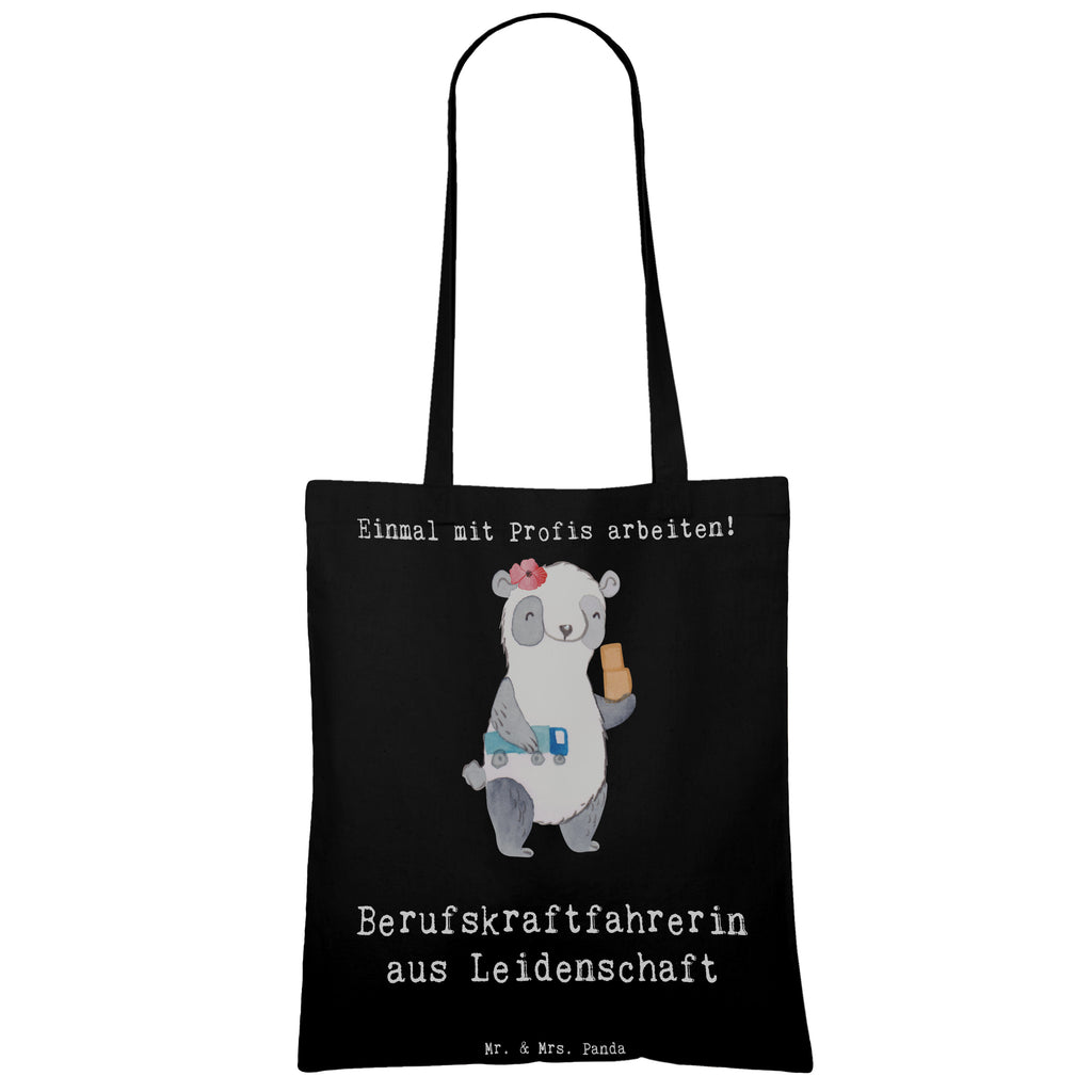 Tragetasche Berufskraftfahrerin aus Leidenschaft Beuteltasche, Beutel, Einkaufstasche, Jutebeutel, Stoffbeutel, Tasche, Shopper, Umhängetasche, Strandtasche, Schultertasche, Stofftasche, Tragetasche, Badetasche, Jutetasche, Einkaufstüte, Laptoptasche, Beruf, Ausbildung, Jubiläum, Abschied, Rente, Kollege, Kollegin, Geschenk, Schenken, Arbeitskollege, Mitarbeiter, Firma, Danke, Dankeschön