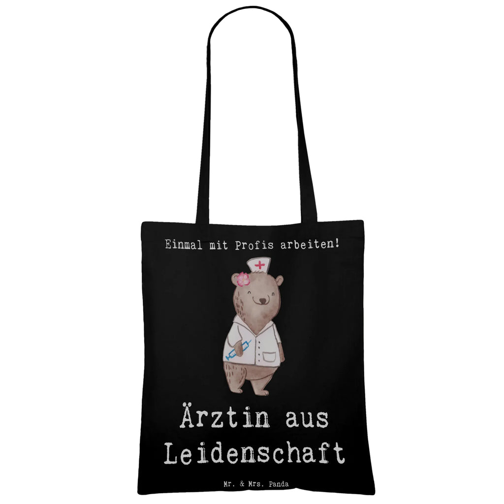 Tragetasche Ärztin aus Leidenschaft Beuteltasche, Beutel, Einkaufstasche, Jutebeutel, Stoffbeutel, Tasche, Shopper, Umhängetasche, Strandtasche, Schultertasche, Stofftasche, Tragetasche, Badetasche, Jutetasche, Einkaufstüte, Laptoptasche, Beruf, Ausbildung, Jubiläum, Abschied, Rente, Kollege, Kollegin, Geschenk, Schenken, Arbeitskollege, Mitarbeiter, Firma, Danke, Dankeschön, Ärztin, Hausärztin, Medizinerin, Doktorin, Medizinstudium, Doktortitel, Arztpraxis