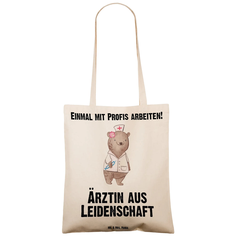 Tragetasche Ärztin aus Leidenschaft Beuteltasche, Beutel, Einkaufstasche, Jutebeutel, Stoffbeutel, Tasche, Shopper, Umhängetasche, Strandtasche, Schultertasche, Stofftasche, Tragetasche, Badetasche, Jutetasche, Einkaufstüte, Laptoptasche, Beruf, Ausbildung, Jubiläum, Abschied, Rente, Kollege, Kollegin, Geschenk, Schenken, Arbeitskollege, Mitarbeiter, Firma, Danke, Dankeschön, Ärztin, Hausärztin, Medizinerin, Doktorin, Medizinstudium, Doktortitel, Arztpraxis