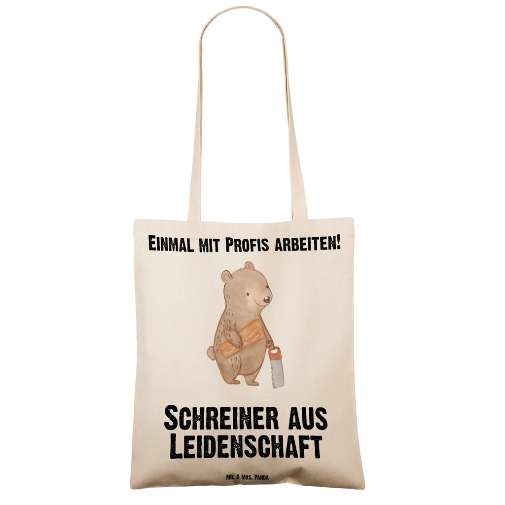 Tragetasche Schreiner aus Leidenschaft Beuteltasche, Beutel, Einkaufstasche, Jutebeutel, Stoffbeutel, Tasche, Shopper, Umhängetasche, Strandtasche, Schultertasche, Stofftasche, Tragetasche, Badetasche, Jutetasche, Einkaufstüte, Laptoptasche, Beruf, Ausbildung, Jubiläum, Abschied, Rente, Kollege, Kollegin, Geschenk, Schenken, Arbeitskollege, Mitarbeiter, Firma, Danke, Dankeschön