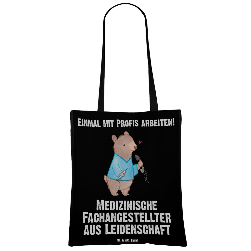 Tragetasche Medizinische Fachangestellter aus Leidenschaft Beuteltasche, Beutel, Einkaufstasche, Jutebeutel, Stoffbeutel, Tasche, Shopper, Umhängetasche, Strandtasche, Schultertasche, Stofftasche, Tragetasche, Badetasche, Jutetasche, Einkaufstüte, Laptoptasche, Beruf, Ausbildung, Jubiläum, Abschied, Rente, Kollege, Kollegin, Geschenk, Schenken, Arbeitskollege, Mitarbeiter, Firma, Danke, Dankeschön, Arzthelfer, Medizinischer Fachangestellter, Sprechstundenhilfe