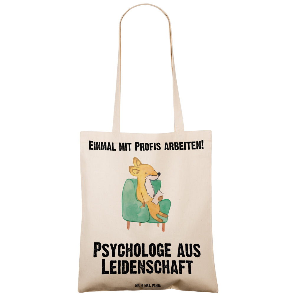 Tragetasche Psychologe aus Leidenschaft Beuteltasche, Beutel, Einkaufstasche, Jutebeutel, Stoffbeutel, Tasche, Shopper, Umhängetasche, Strandtasche, Schultertasche, Stofftasche, Tragetasche, Badetasche, Jutetasche, Einkaufstüte, Laptoptasche, Beruf, Ausbildung, Jubiläum, Abschied, Rente, Kollege, Kollegin, Geschenk, Schenken, Arbeitskollege, Mitarbeiter, Firma, Danke, Dankeschön, Psychologe, Therapeut, Studium