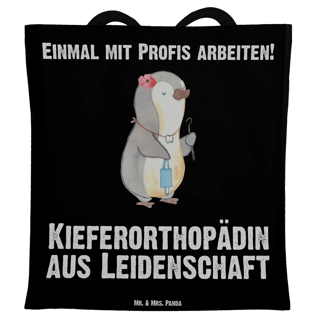 Tragetasche Kieferorthopädin aus Leidenschaft Beuteltasche, Beutel, Einkaufstasche, Jutebeutel, Stoffbeutel, Tasche, Shopper, Umhängetasche, Strandtasche, Schultertasche, Stofftasche, Tragetasche, Badetasche, Jutetasche, Einkaufstüte, Laptoptasche, Beruf, Ausbildung, Jubiläum, Abschied, Rente, Kollege, Kollegin, Geschenk, Schenken, Arbeitskollege, Mitarbeiter, Firma, Danke, Dankeschön