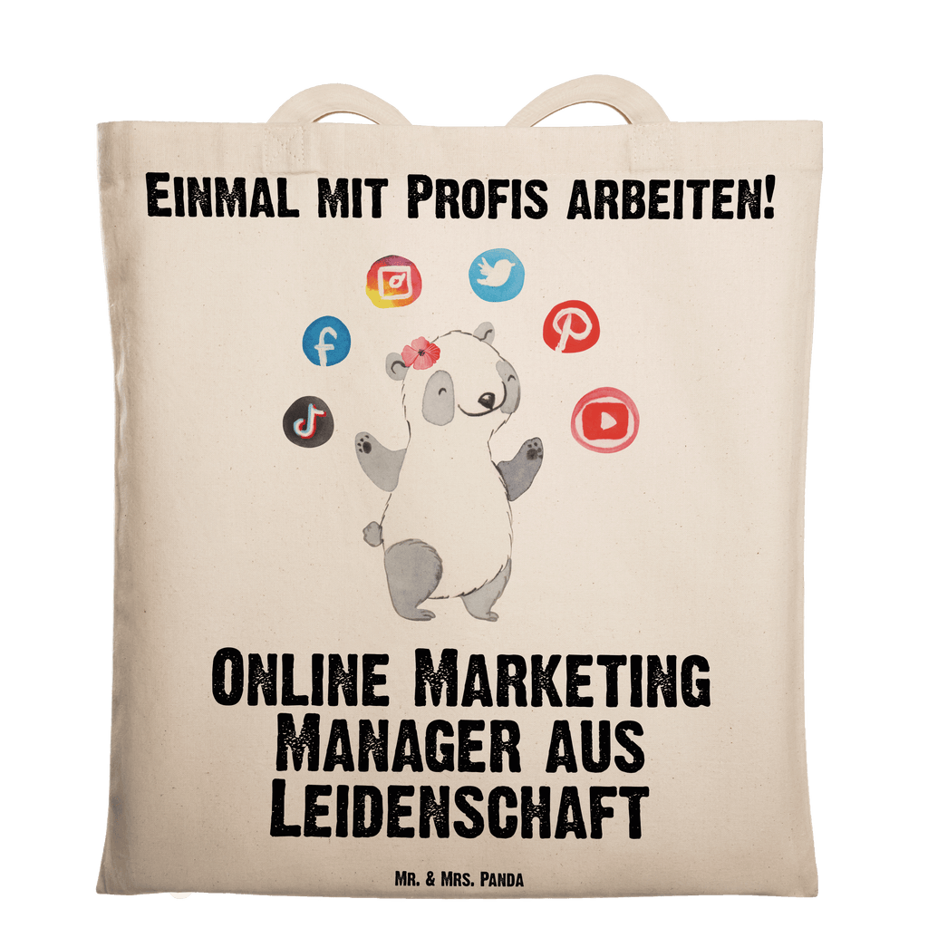 Tragetasche Online Marketing Manager aus Leidenschaft Beuteltasche, Beutel, Einkaufstasche, Jutebeutel, Stoffbeutel, Tasche, Shopper, Umhängetasche, Strandtasche, Schultertasche, Stofftasche, Tragetasche, Badetasche, Jutetasche, Einkaufstüte, Laptoptasche, Beruf, Ausbildung, Jubiläum, Abschied, Rente, Kollege, Kollegin, Geschenk, Schenken, Arbeitskollege, Mitarbeiter, Firma, Danke, Dankeschön, Online Marketing, Manager, Marketingmanager, Influencer Marketing, Digital Marketing