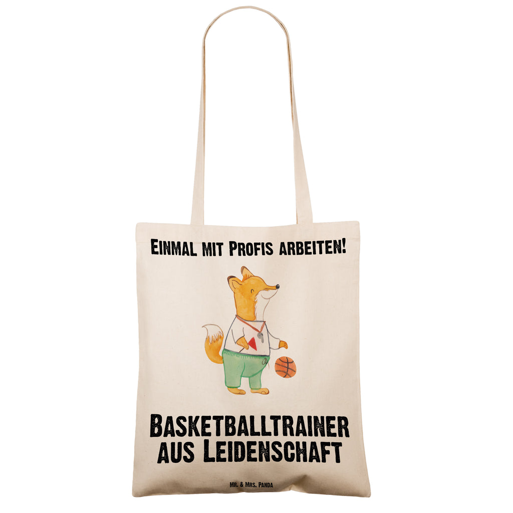 Tragetasche Basketballtrainer aus Leidenschaft Beuteltasche, Beutel, Einkaufstasche, Jutebeutel, Stoffbeutel, Tasche, Shopper, Umhängetasche, Strandtasche, Schultertasche, Stofftasche, Tragetasche, Badetasche, Jutetasche, Einkaufstüte, Laptoptasche, Beruf, Ausbildung, Jubiläum, Abschied, Rente, Kollege, Kollegin, Geschenk, Schenken, Arbeitskollege, Mitarbeiter, Firma, Danke, Dankeschön, Basketballtrainer, Basketball, Sport, Ballsport, Basketballcoach, Basketballer, Verein