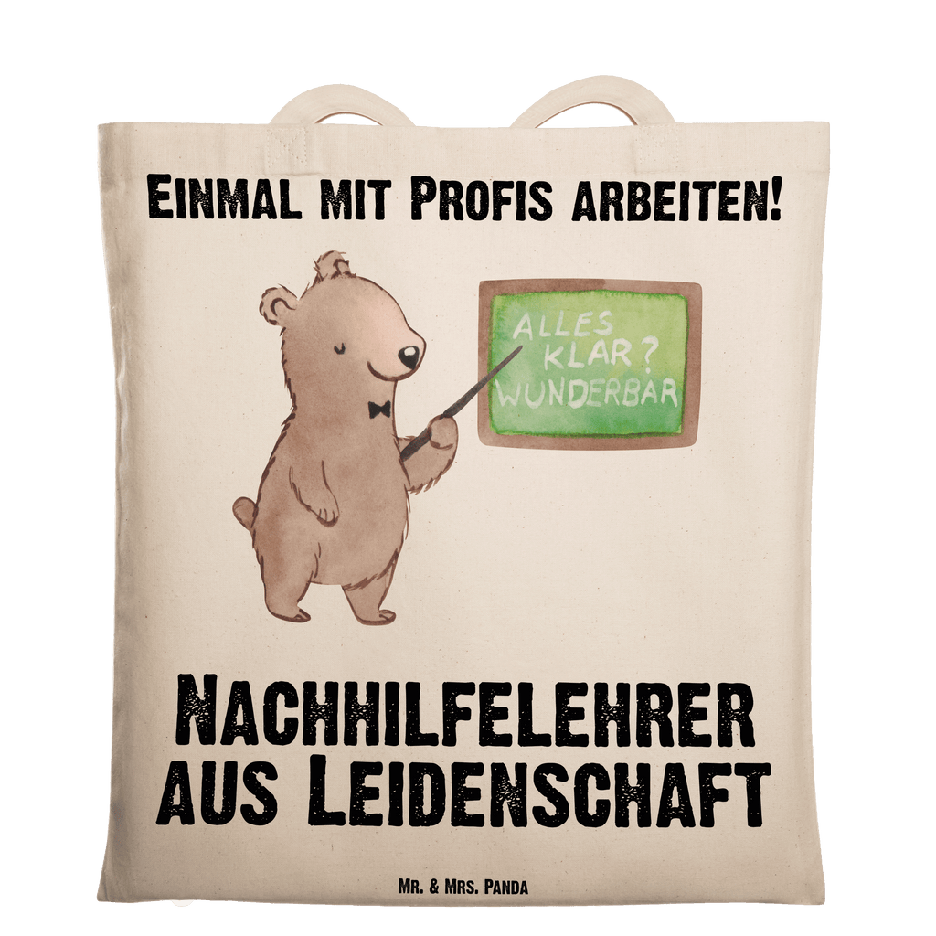 Tragetasche Nachhilfelehrer aus Leidenschaft Beuteltasche, Beutel, Einkaufstasche, Jutebeutel, Stoffbeutel, Tasche, Shopper, Umhängetasche, Strandtasche, Schultertasche, Stofftasche, Tragetasche, Badetasche, Jutetasche, Einkaufstüte, Laptoptasche, Beruf, Ausbildung, Jubiläum, Abschied, Rente, Kollege, Kollegin, Geschenk, Schenken, Arbeitskollege, Mitarbeiter, Firma, Danke, Dankeschön, Nachhilfelehrer, Nachhilfeschule, Nachhilfeunterricht