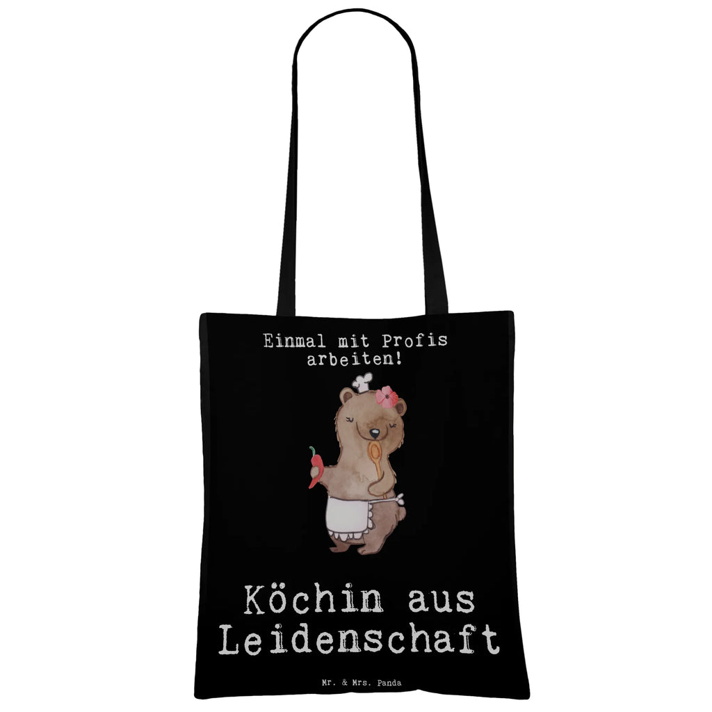 Tragetasche Köchin aus Leidenschaft Beuteltasche, Beutel, Einkaufstasche, Jutebeutel, Stoffbeutel, Tasche, Shopper, Umhängetasche, Strandtasche, Schultertasche, Stofftasche, Tragetasche, Badetasche, Jutetasche, Einkaufstüte, Laptoptasche, Beruf, Ausbildung, Jubiläum, Abschied, Rente, Kollege, Kollegin, Geschenk, Schenken, Arbeitskollege, Mitarbeiter, Firma, Danke, Dankeschön, Köchin, Chefköchin, Küchenchefin, Küchenmeisterin, Schiffsköchin, Sterneköchin, Fernsehköchin, Restaurant