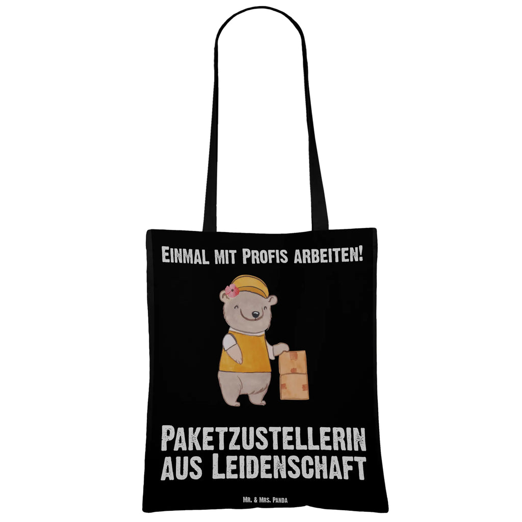 Tragetasche Paketzustellerin aus Leidenschaft Beuteltasche, Beutel, Einkaufstasche, Jutebeutel, Stoffbeutel, Tasche, Shopper, Umhängetasche, Strandtasche, Schultertasche, Stofftasche, Tragetasche, Badetasche, Jutetasche, Einkaufstüte, Laptoptasche, Beruf, Ausbildung, Jubiläum, Abschied, Rente, Kollege, Kollegin, Geschenk, Schenken, Arbeitskollege, Mitarbeiter, Firma, Danke, Dankeschön, Paketzustellerin, Paketbotin, Zustellservice Pakete