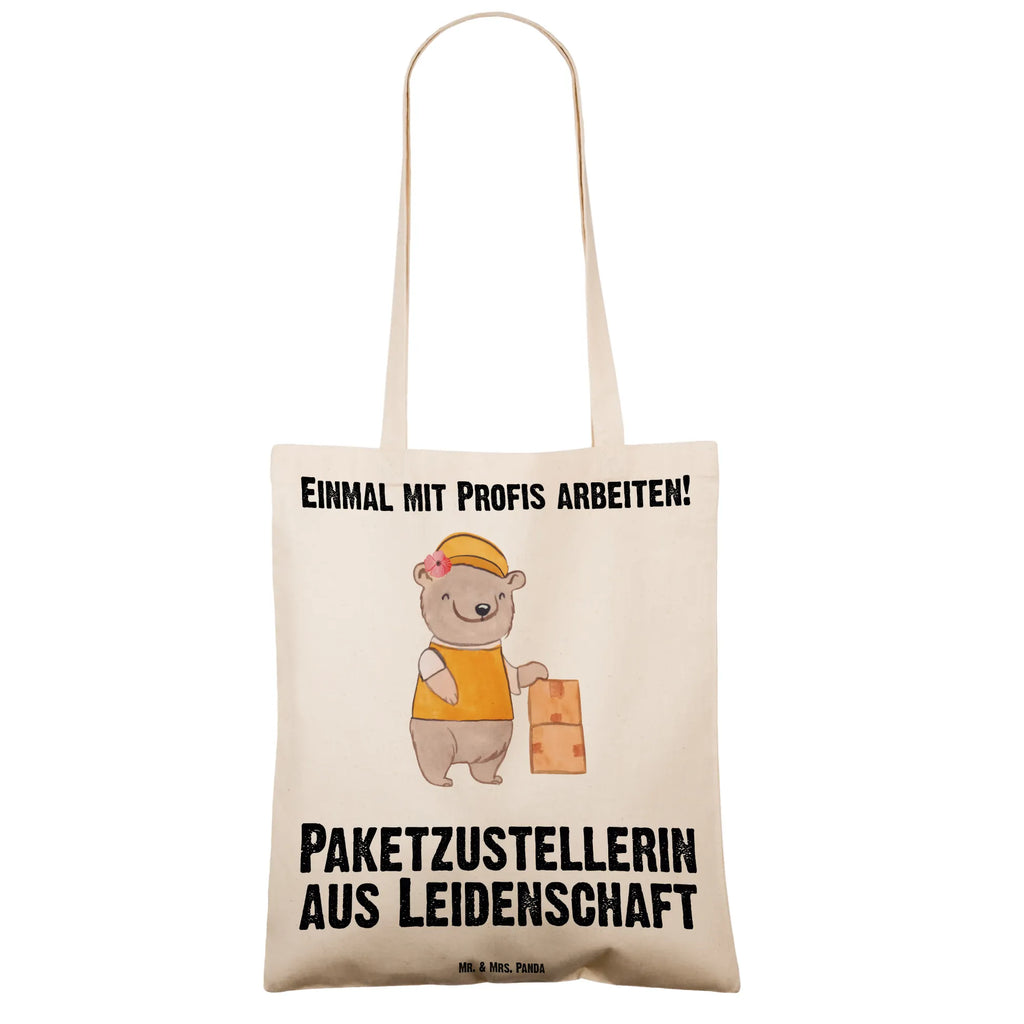 Tragetasche Paketzustellerin aus Leidenschaft Beuteltasche, Beutel, Einkaufstasche, Jutebeutel, Stoffbeutel, Tasche, Shopper, Umhängetasche, Strandtasche, Schultertasche, Stofftasche, Tragetasche, Badetasche, Jutetasche, Einkaufstüte, Laptoptasche, Beruf, Ausbildung, Jubiläum, Abschied, Rente, Kollege, Kollegin, Geschenk, Schenken, Arbeitskollege, Mitarbeiter, Firma, Danke, Dankeschön, Paketzustellerin, Paketbotin, Zustellservice Pakete