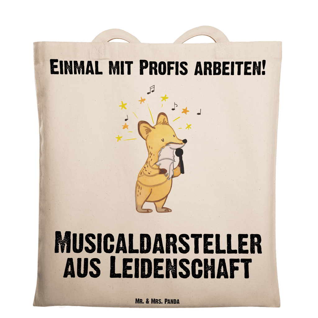 Tragetasche Musicaldarsteller aus Leidenschaft Beuteltasche, Beutel, Einkaufstasche, Jutebeutel, Stoffbeutel, Tasche, Shopper, Umhängetasche, Strandtasche, Schultertasche, Stofftasche, Tragetasche, Badetasche, Jutetasche, Einkaufstüte, Laptoptasche, Beruf, Ausbildung, Jubiläum, Abschied, Rente, Kollege, Kollegin, Geschenk, Schenken, Arbeitskollege, Mitarbeiter, Firma, Danke, Dankeschön