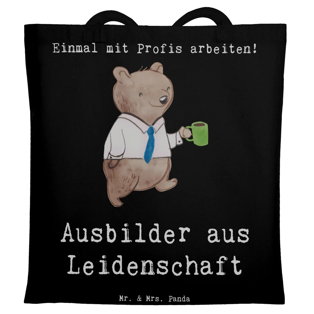 Tragetasche Ausbilder aus Leidenschaft Beuteltasche, Beutel, Einkaufstasche, Jutebeutel, Stoffbeutel, Tasche, Shopper, Umhängetasche, Strandtasche, Schultertasche, Stofftasche, Tragetasche, Badetasche, Jutetasche, Einkaufstüte, Laptoptasche, Beruf, Ausbildung, Jubiläum, Abschied, Rente, Kollege, Kollegin, Geschenk, Schenken, Arbeitskollege, Mitarbeiter, Firma, Danke, Dankeschön, Ausbilder, Tutor, Ausbilderprüfung