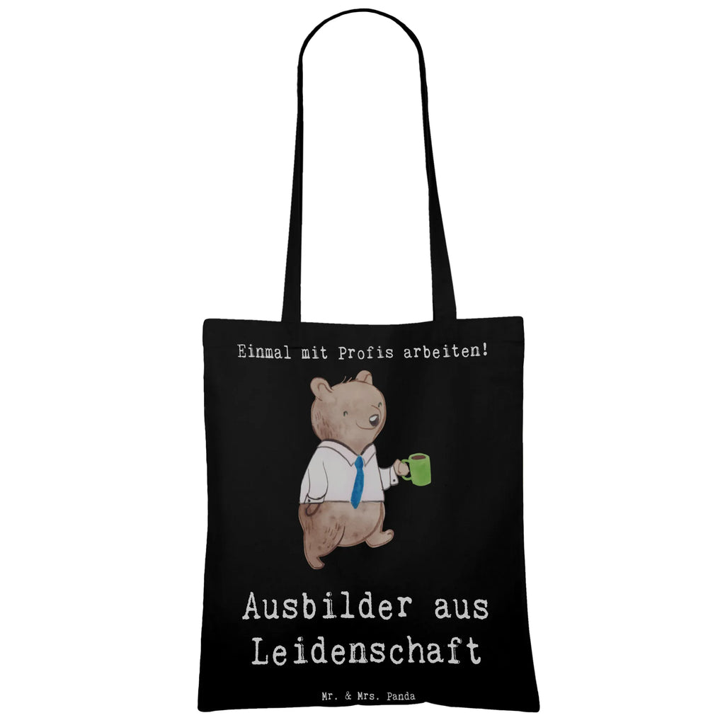 Tragetasche Ausbilder aus Leidenschaft Beuteltasche, Beutel, Einkaufstasche, Jutebeutel, Stoffbeutel, Tasche, Shopper, Umhängetasche, Strandtasche, Schultertasche, Stofftasche, Tragetasche, Badetasche, Jutetasche, Einkaufstüte, Laptoptasche, Beruf, Ausbildung, Jubiläum, Abschied, Rente, Kollege, Kollegin, Geschenk, Schenken, Arbeitskollege, Mitarbeiter, Firma, Danke, Dankeschön, Ausbilder, Tutor, Ausbilderprüfung