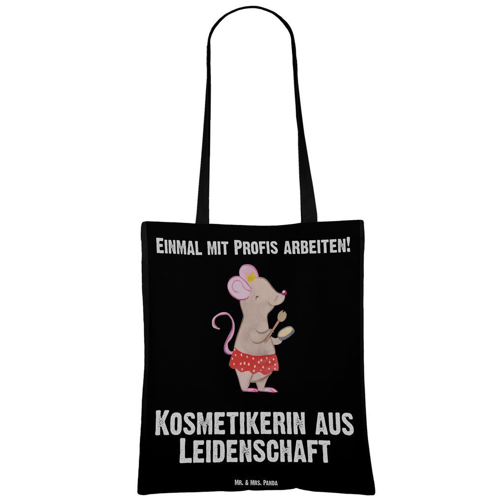 Tragetasche Kosmetikerin aus Leidenschaft Beuteltasche, Beutel, Einkaufstasche, Jutebeutel, Stoffbeutel, Tasche, Shopper, Umhängetasche, Strandtasche, Schultertasche, Stofftasche, Tragetasche, Badetasche, Jutetasche, Einkaufstüte, Laptoptasche, Beruf, Ausbildung, Jubiläum, Abschied, Rente, Kollege, Kollegin, Geschenk, Schenken, Arbeitskollege, Mitarbeiter, Firma, Danke, Dankeschön, Kosmetikerin, Make Up Artist, Maskenbildnerin, Visagistin, Beauty Salon, Kosmetikstudio, Eröffnung