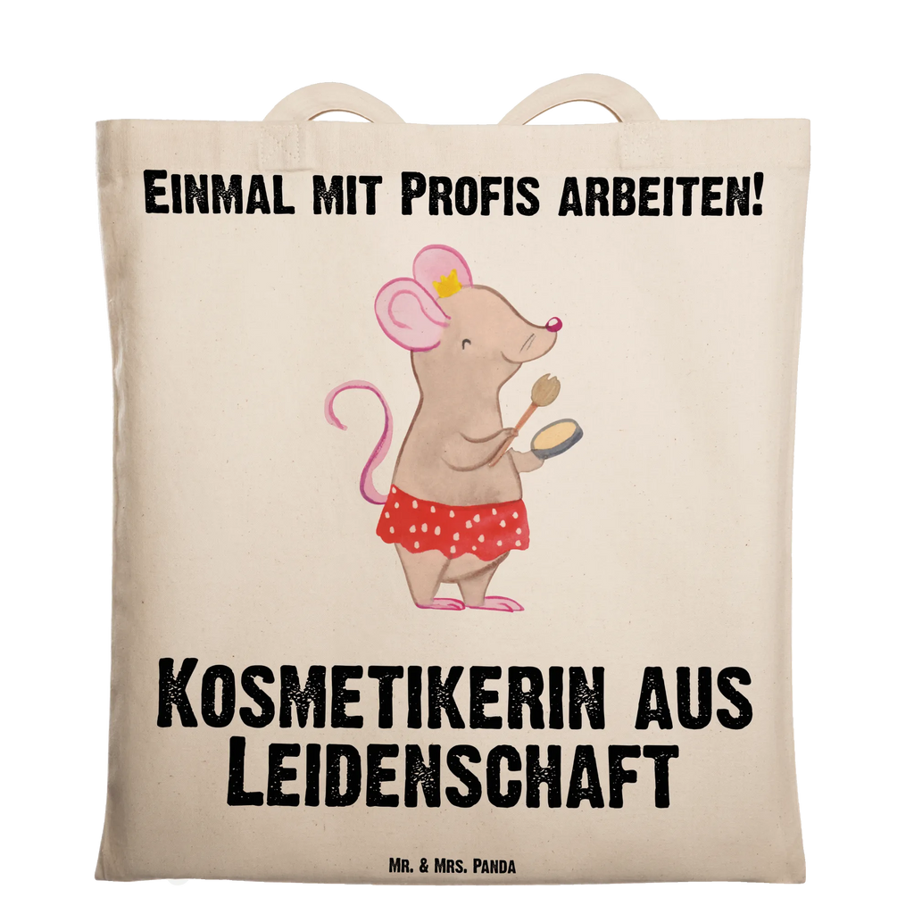 Tragetasche Kosmetikerin aus Leidenschaft Beuteltasche, Beutel, Einkaufstasche, Jutebeutel, Stoffbeutel, Tasche, Shopper, Umhängetasche, Strandtasche, Schultertasche, Stofftasche, Tragetasche, Badetasche, Jutetasche, Einkaufstüte, Laptoptasche, Beruf, Ausbildung, Jubiläum, Abschied, Rente, Kollege, Kollegin, Geschenk, Schenken, Arbeitskollege, Mitarbeiter, Firma, Danke, Dankeschön, Kosmetikerin, Make Up Artist, Maskenbildnerin, Visagistin, Beauty Salon, Kosmetikstudio, Eröffnung