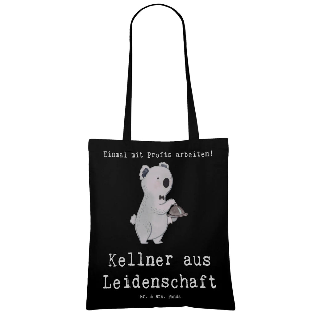 Tragetasche Kellner aus Leidenschaft Beuteltasche, Beutel, Einkaufstasche, Jutebeutel, Stoffbeutel, Tasche, Shopper, Umhängetasche, Strandtasche, Schultertasche, Stofftasche, Tragetasche, Badetasche, Jutetasche, Einkaufstüte, Laptoptasche, Beruf, Ausbildung, Jubiläum, Abschied, Rente, Kollege, Kollegin, Geschenk, Schenken, Arbeitskollege, Mitarbeiter, Firma, Danke, Dankeschön, Kellner, Servicekraft, Restaurant, Ober