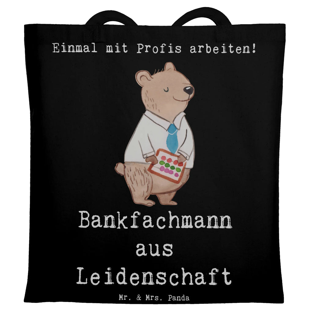 Tragetasche Bankfachmann aus Leidenschaft Beuteltasche, Beutel, Einkaufstasche, Jutebeutel, Stoffbeutel, Tasche, Shopper, Umhängetasche, Strandtasche, Schultertasche, Stofftasche, Tragetasche, Badetasche, Jutetasche, Einkaufstüte, Laptoptasche, Beruf, Ausbildung, Jubiläum, Abschied, Rente, Kollege, Kollegin, Geschenk, Schenken, Arbeitskollege, Mitarbeiter, Firma, Danke, Dankeschön, Bankfachmann, Bankangestellter, Bänker, Bankberater