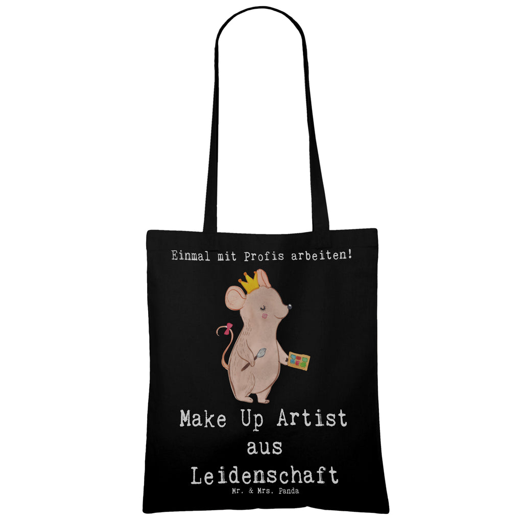 Tragetasche Make Up Artist aus Leidenschaft Beuteltasche, Beutel, Einkaufstasche, Jutebeutel, Stoffbeutel, Tasche, Shopper, Umhängetasche, Strandtasche, Schultertasche, Stofftasche, Tragetasche, Badetasche, Jutetasche, Einkaufstüte, Laptoptasche, Beruf, Ausbildung, Jubiläum, Abschied, Rente, Kollege, Kollegin, Geschenk, Schenken, Arbeitskollege, Mitarbeiter, Firma, Danke, Dankeschön, Kosmetiker, Make Up Artist, Maskenbildner, Visagist, Beauty Salon, Kosmetikstudio, Eröffnung