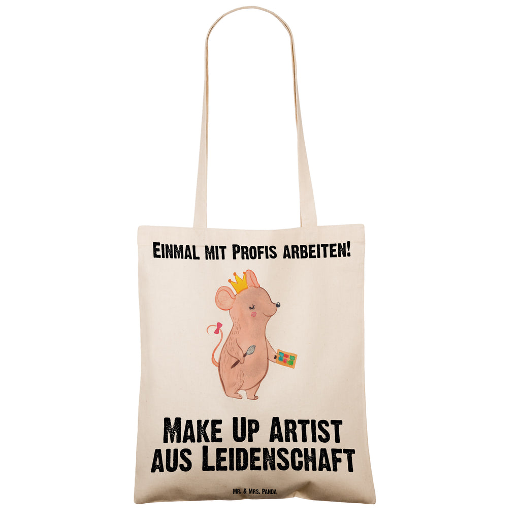 Tragetasche Make Up Artist aus Leidenschaft Beuteltasche, Beutel, Einkaufstasche, Jutebeutel, Stoffbeutel, Tasche, Shopper, Umhängetasche, Strandtasche, Schultertasche, Stofftasche, Tragetasche, Badetasche, Jutetasche, Einkaufstüte, Laptoptasche, Beruf, Ausbildung, Jubiläum, Abschied, Rente, Kollege, Kollegin, Geschenk, Schenken, Arbeitskollege, Mitarbeiter, Firma, Danke, Dankeschön, Kosmetiker, Make Up Artist, Maskenbildner, Visagist, Beauty Salon, Kosmetikstudio, Eröffnung