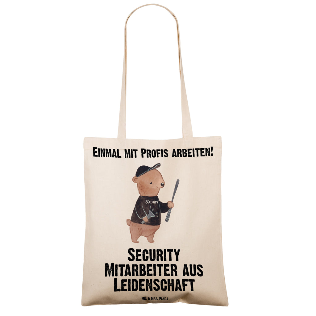 Tragetasche Security Mitarbeiter aus Leidenschaft Beuteltasche, Beutel, Einkaufstasche, Jutebeutel, Stoffbeutel, Tasche, Shopper, Umhängetasche, Strandtasche, Schultertasche, Stofftasche, Tragetasche, Badetasche, Jutetasche, Einkaufstüte, Laptoptasche, Beruf, Ausbildung, Jubiläum, Abschied, Rente, Kollege, Kollegin, Geschenk, Schenken, Arbeitskollege, Mitarbeiter, Firma, Danke, Dankeschön