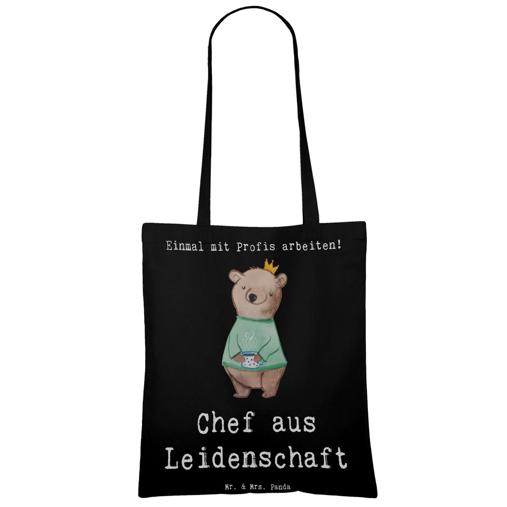 Tragetasche Chef aus Leidenschaft Beuteltasche, Beutel, Einkaufstasche, Jutebeutel, Stoffbeutel, Tasche, Shopper, Umhängetasche, Strandtasche, Schultertasche, Stofftasche, Tragetasche, Badetasche, Jutetasche, Einkaufstüte, Laptoptasche, Beruf, Ausbildung, Jubiläum, Abschied, Rente, Kollege, Kollegin, Geschenk, Schenken, Arbeitskollege, Mitarbeiter, Firma, Danke, Dankeschön, CEO, Chef, Führungskraft, Geschäftsinhaber, Firmeninhaber, Unternehmensinhaber, Direktor, Leiter