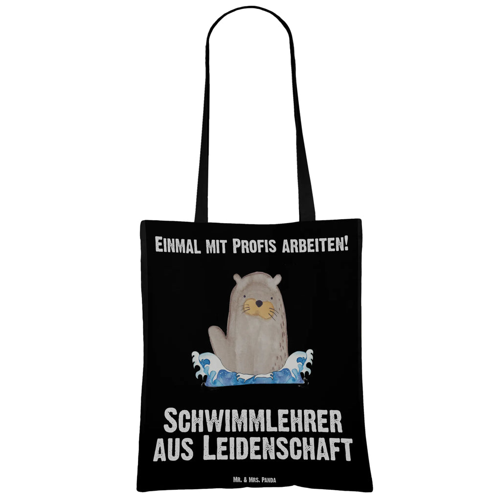 Tragetasche Schwimmlehrer aus Leidenschaft Beuteltasche, Beutel, Einkaufstasche, Jutebeutel, Stoffbeutel, Tasche, Shopper, Umhängetasche, Strandtasche, Schultertasche, Stofftasche, Tragetasche, Badetasche, Jutetasche, Einkaufstüte, Laptoptasche, Beruf, Ausbildung, Jubiläum, Abschied, Rente, Kollege, Kollegin, Geschenk, Schenken, Arbeitskollege, Mitarbeiter, Firma, Danke, Dankeschön, Schwimmlehrer, Schwimmbad, Schwimmschule, Schwimmverein, Schwimmkurs