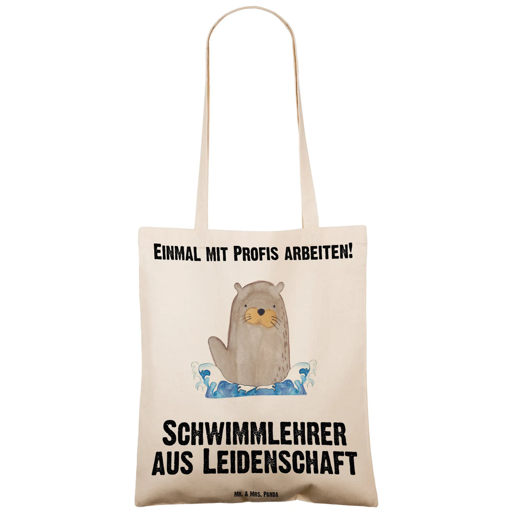 Tragetasche Schwimmlehrer aus Leidenschaft Beuteltasche, Beutel, Einkaufstasche, Jutebeutel, Stoffbeutel, Tasche, Shopper, Umhängetasche, Strandtasche, Schultertasche, Stofftasche, Tragetasche, Badetasche, Jutetasche, Einkaufstüte, Laptoptasche, Beruf, Ausbildung, Jubiläum, Abschied, Rente, Kollege, Kollegin, Geschenk, Schenken, Arbeitskollege, Mitarbeiter, Firma, Danke, Dankeschön, Schwimmlehrer, Schwimmbad, Schwimmschule, Schwimmverein, Schwimmkurs