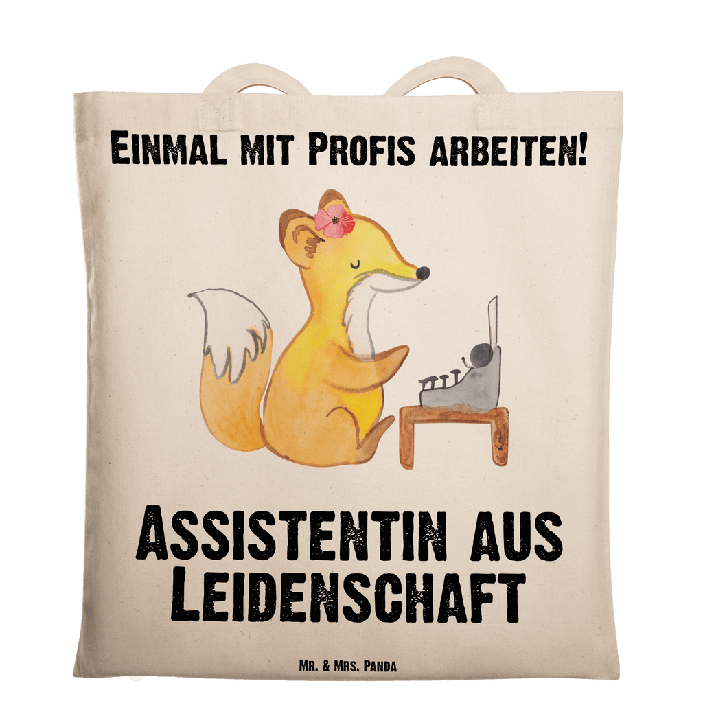 Tragetasche Assistentin aus Leidenschaft Beuteltasche, Beutel, Einkaufstasche, Jutebeutel, Stoffbeutel, Tasche, Shopper, Umhängetasche, Strandtasche, Schultertasche, Stofftasche, Tragetasche, Badetasche, Jutetasche, Einkaufstüte, Laptoptasche, Beruf, Ausbildung, Jubiläum, Abschied, Rente, Kollege, Kollegin, Geschenk, Schenken, Arbeitskollege, Mitarbeiter, Firma, Danke, Dankeschön