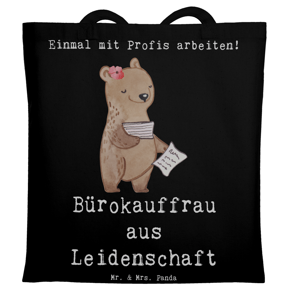 Tragetasche Bürokauffrau aus Leidenschaft Beuteltasche, Beutel, Einkaufstasche, Jutebeutel, Stoffbeutel, Tasche, Shopper, Umhängetasche, Strandtasche, Schultertasche, Stofftasche, Tragetasche, Badetasche, Jutetasche, Einkaufstüte, Laptoptasche, Beruf, Ausbildung, Jubiläum, Abschied, Rente, Kollege, Kollegin, Geschenk, Schenken, Arbeitskollege, Mitarbeiter, Firma, Danke, Dankeschön, Bürokauffrau, Kauffrau für Büromanagement