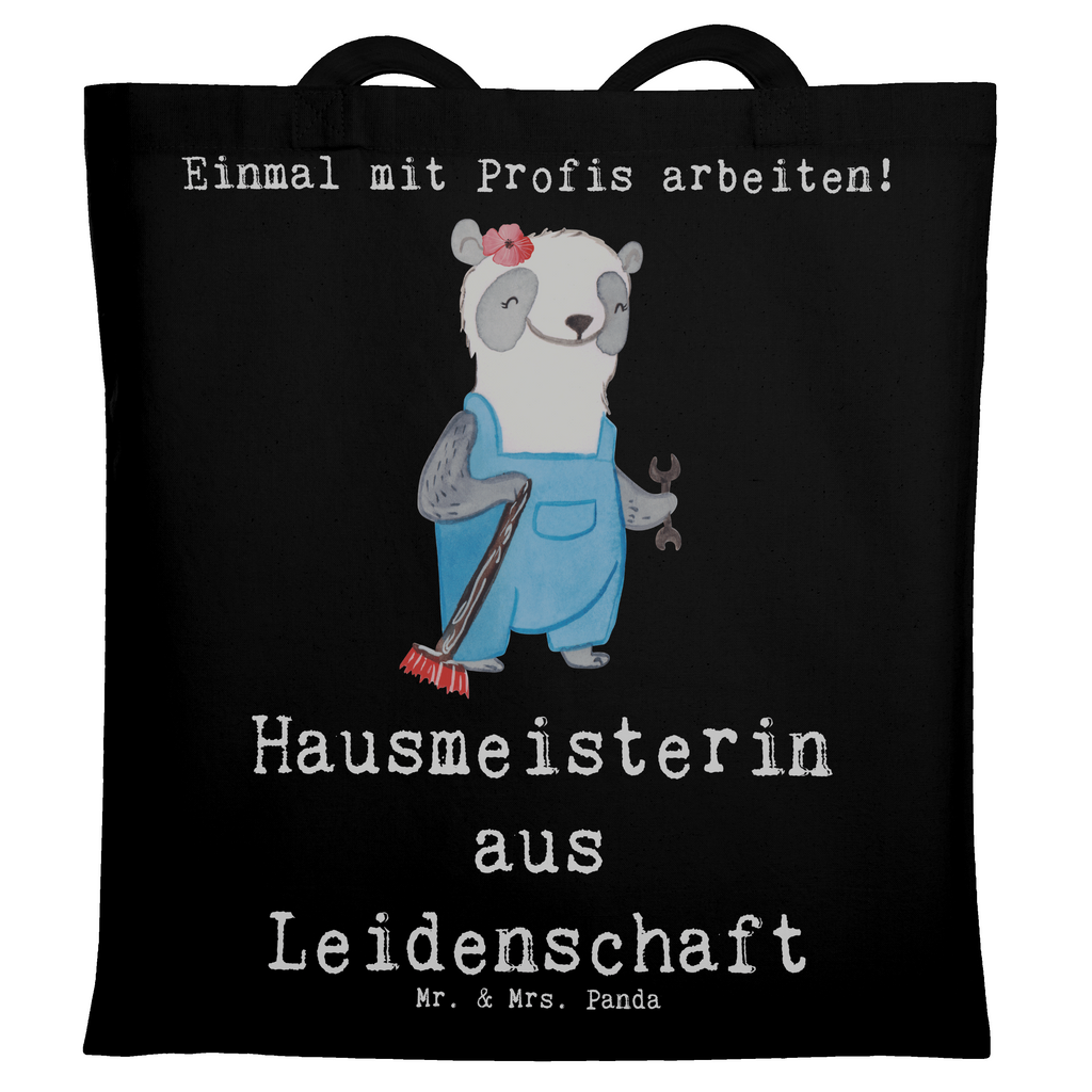 Tragetasche Hausmeisterin aus Leidenschaft Beuteltasche, Beutel, Einkaufstasche, Jutebeutel, Stoffbeutel, Tasche, Shopper, Umhängetasche, Strandtasche, Schultertasche, Stofftasche, Tragetasche, Badetasche, Jutetasche, Einkaufstüte, Laptoptasche, Beruf, Ausbildung, Jubiläum, Abschied, Rente, Kollege, Kollegin, Geschenk, Schenken, Arbeitskollege, Mitarbeiter, Firma, Danke, Dankeschön, Hausmeisterin, Concierge, Hausverwalterin, Facility Manager