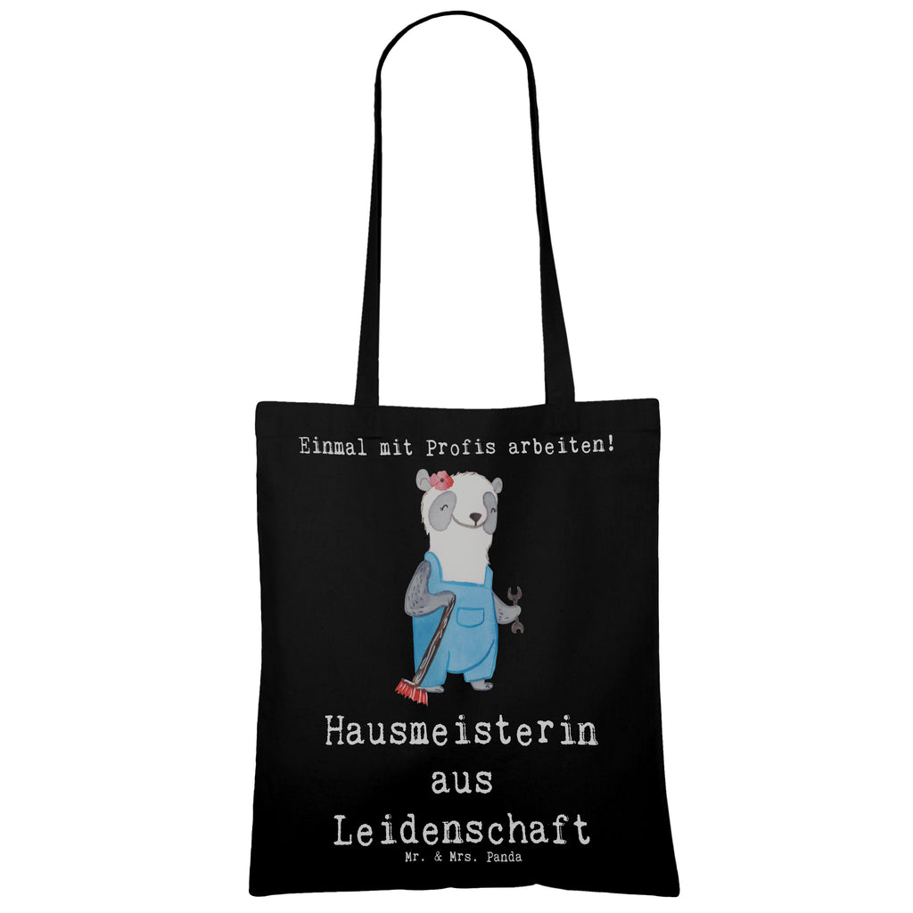 Tragetasche Hausmeisterin aus Leidenschaft Beuteltasche, Beutel, Einkaufstasche, Jutebeutel, Stoffbeutel, Tasche, Shopper, Umhängetasche, Strandtasche, Schultertasche, Stofftasche, Tragetasche, Badetasche, Jutetasche, Einkaufstüte, Laptoptasche, Beruf, Ausbildung, Jubiläum, Abschied, Rente, Kollege, Kollegin, Geschenk, Schenken, Arbeitskollege, Mitarbeiter, Firma, Danke, Dankeschön, Hausmeisterin, Concierge, Hausverwalterin, Facility Manager