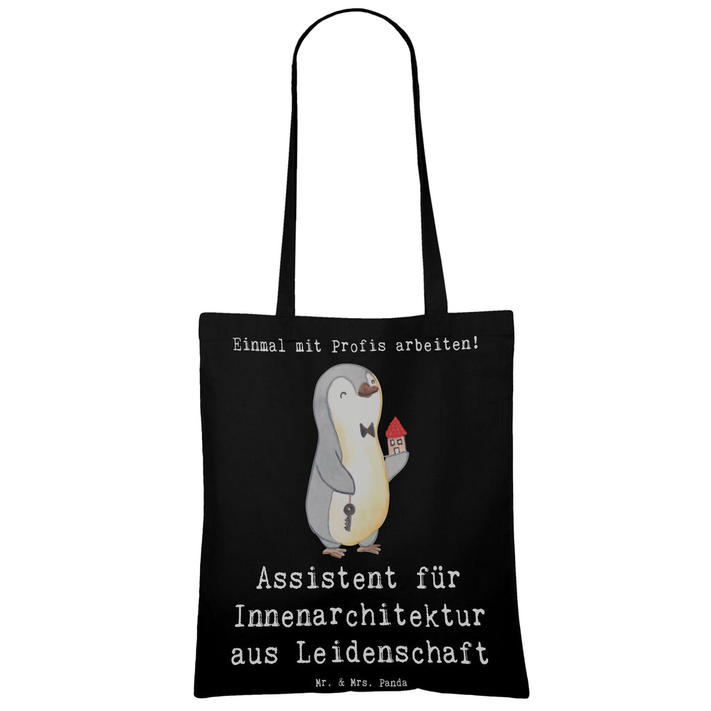 Tragetasche Assistent für Innenarchitektur aus Leidenschaft Beuteltasche, Beutel, Einkaufstasche, Jutebeutel, Stoffbeutel, Tasche, Shopper, Umhängetasche, Strandtasche, Schultertasche, Stofftasche, Tragetasche, Badetasche, Jutetasche, Einkaufstüte, Laptoptasche, Beruf, Ausbildung, Jubiläum, Abschied, Rente, Kollege, Kollegin, Geschenk, Schenken, Arbeitskollege, Mitarbeiter, Firma, Danke, Dankeschön