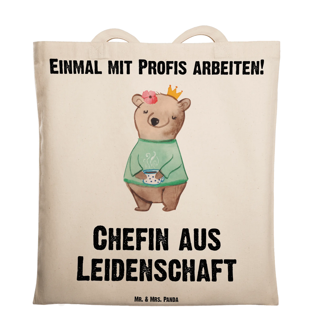 Tragetasche Chefin aus Leidenschaft Beuteltasche, Beutel, Einkaufstasche, Jutebeutel, Stoffbeutel, Tasche, Shopper, Umhängetasche, Strandtasche, Schultertasche, Stofftasche, Tragetasche, Badetasche, Jutetasche, Einkaufstüte, Laptoptasche, Beruf, Ausbildung, Jubiläum, Abschied, Rente, Kollege, Kollegin, Geschenk, Schenken, Arbeitskollege, Mitarbeiter, Firma, Danke, Dankeschön, CEO, Chefin, Führungskraft, Geschäftsinhaberin, Firmeninhaberin, Unternehmensinhaberin, Direktorin, Leiterin