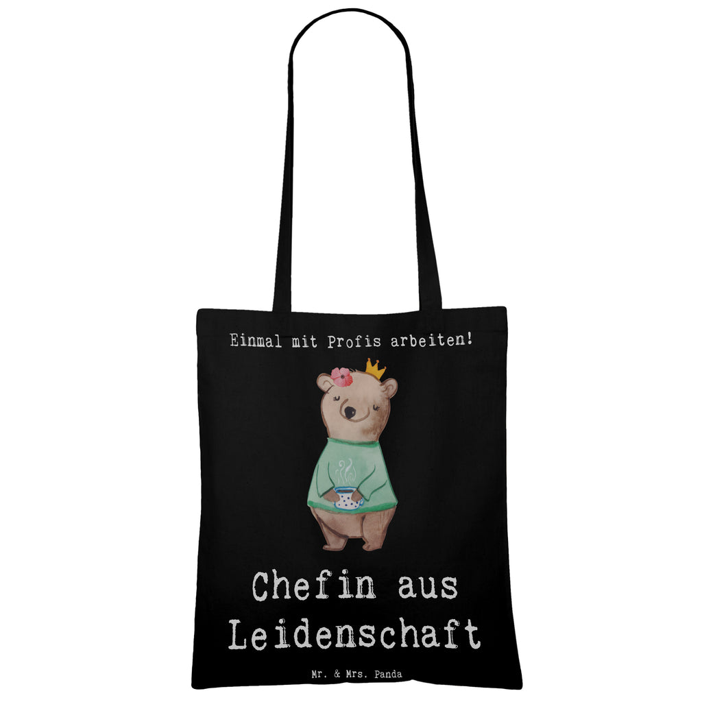 Tragetasche Chefin aus Leidenschaft Beuteltasche, Beutel, Einkaufstasche, Jutebeutel, Stoffbeutel, Tasche, Shopper, Umhängetasche, Strandtasche, Schultertasche, Stofftasche, Tragetasche, Badetasche, Jutetasche, Einkaufstüte, Laptoptasche, Beruf, Ausbildung, Jubiläum, Abschied, Rente, Kollege, Kollegin, Geschenk, Schenken, Arbeitskollege, Mitarbeiter, Firma, Danke, Dankeschön, CEO, Chefin, Führungskraft, Geschäftsinhaberin, Firmeninhaberin, Unternehmensinhaberin, Direktorin, Leiterin