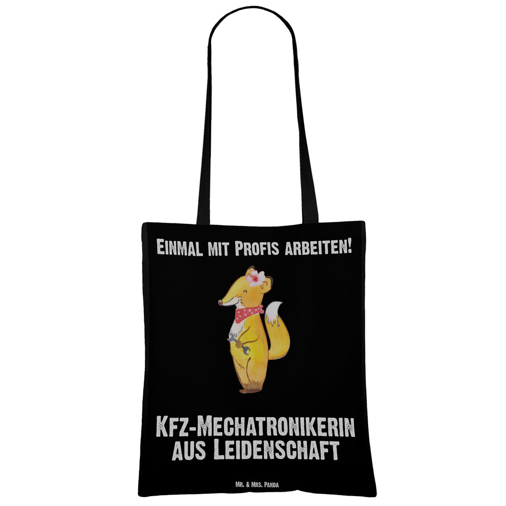 Tragetasche Kfz-Mechatronikerin aus Leidenschaft Beuteltasche, Beutel, Einkaufstasche, Jutebeutel, Stoffbeutel, Tasche, Shopper, Umhängetasche, Strandtasche, Schultertasche, Stofftasche, Tragetasche, Badetasche, Jutetasche, Einkaufstüte, Laptoptasche, Beruf, Ausbildung, Jubiläum, Abschied, Rente, Kollege, Kollegin, Geschenk, Schenken, Arbeitskollege, Mitarbeiter, Firma, Danke, Dankeschön, Kfz-Mechatronikerin, Kraftfahrzeugmechanikerin, Meisterin, Gesellenprüfung