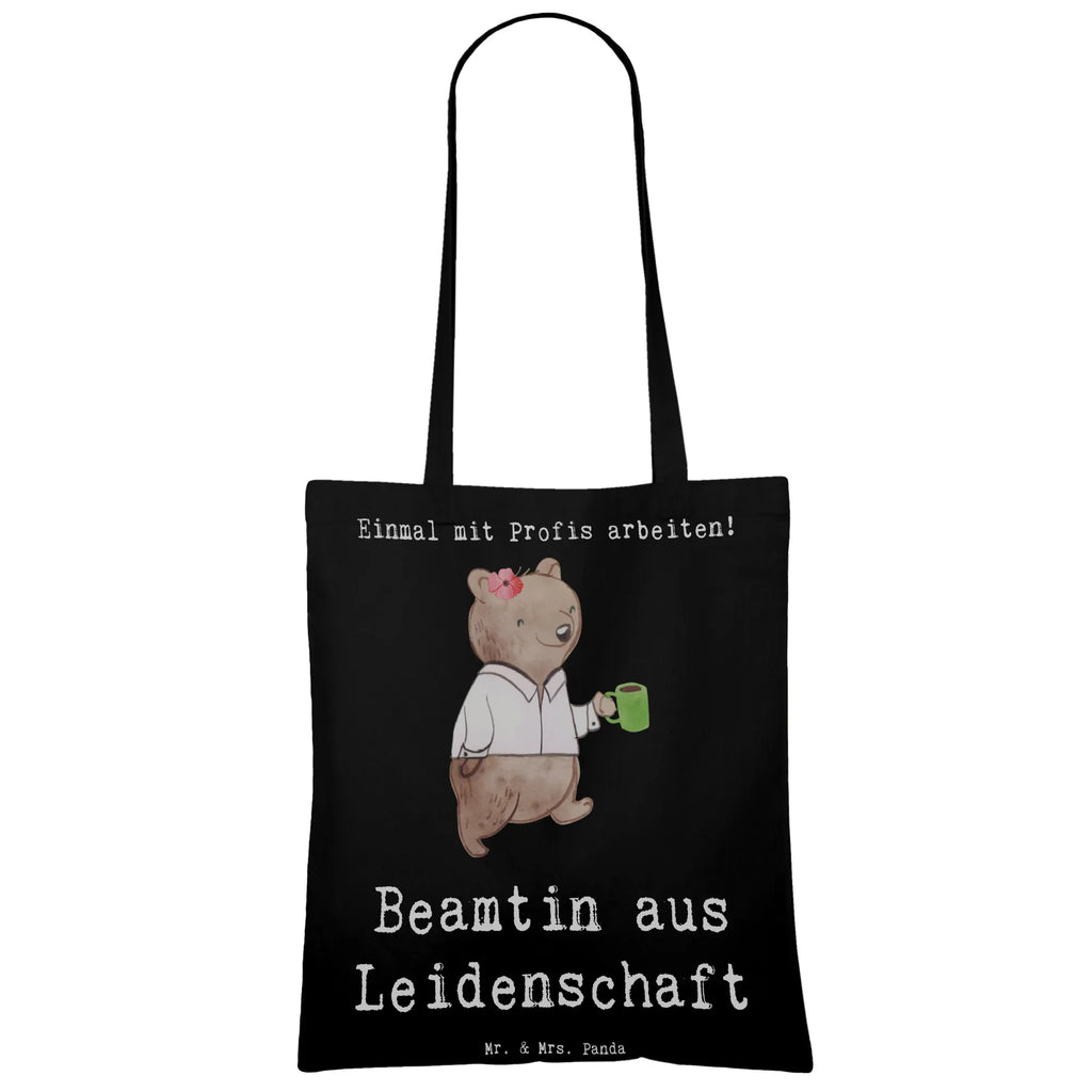 Tragetasche Beamtin aus Leidenschaft Beuteltasche, Beutel, Einkaufstasche, Jutebeutel, Stoffbeutel, Tasche, Shopper, Umhängetasche, Strandtasche, Schultertasche, Stofftasche, Tragetasche, Badetasche, Jutetasche, Einkaufstüte, Laptoptasche, Beruf, Ausbildung, Jubiläum, Abschied, Rente, Kollege, Kollegin, Geschenk, Schenken, Arbeitskollege, Mitarbeiter, Firma, Danke, Dankeschön, Beamte, Verbeamtung, Beamtentum, öffentlicher Dienst, Studium, Amt