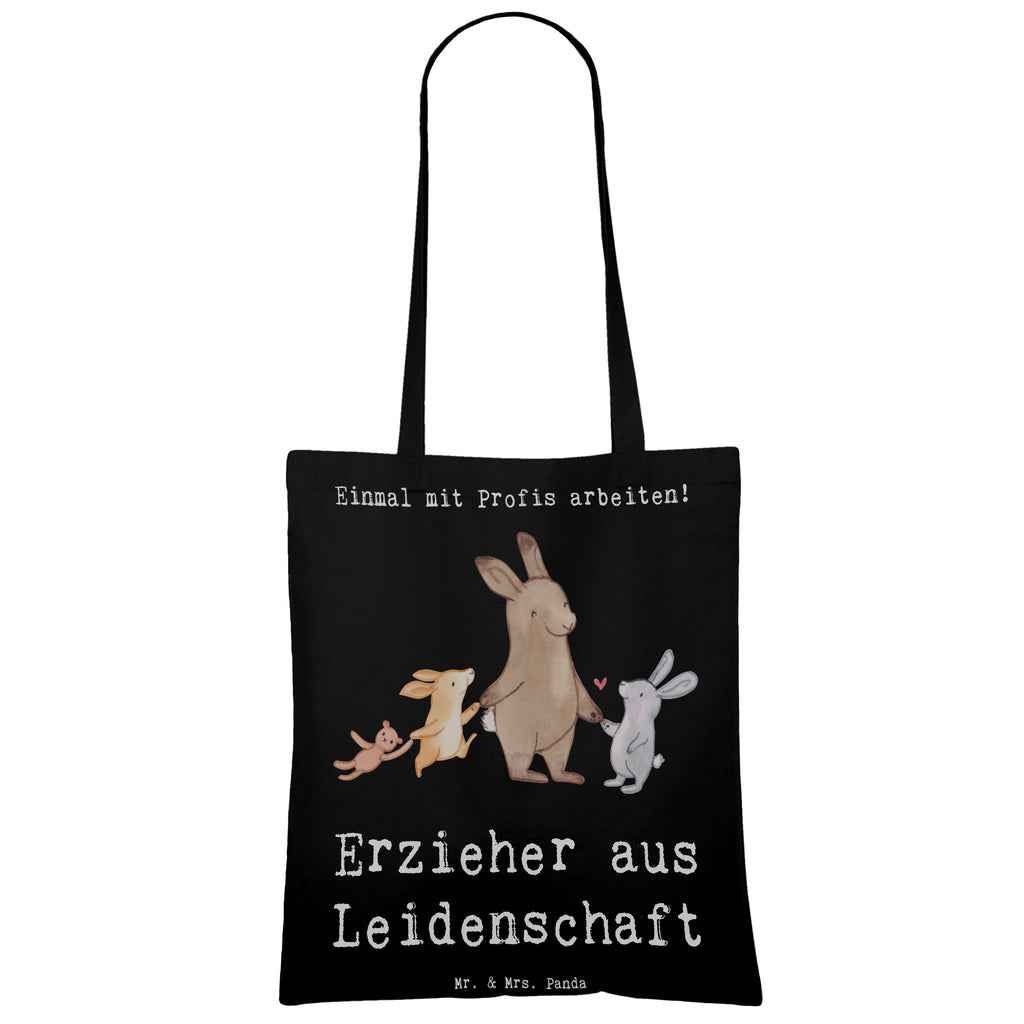 Tragetasche Erzieher aus Leidenschaft Beuteltasche, Beutel, Einkaufstasche, Jutebeutel, Stoffbeutel, Tasche, Shopper, Umhängetasche, Strandtasche, Schultertasche, Stofftasche, Tragetasche, Badetasche, Jutetasche, Einkaufstüte, Laptoptasche, Beruf, Ausbildung, Jubiläum, Abschied, Rente, Kollege, Kollegin, Geschenk, Schenken, Arbeitskollege, Mitarbeiter, Firma, Danke, Dankeschön, Erzieher, Kindergärtner, Pädagoge