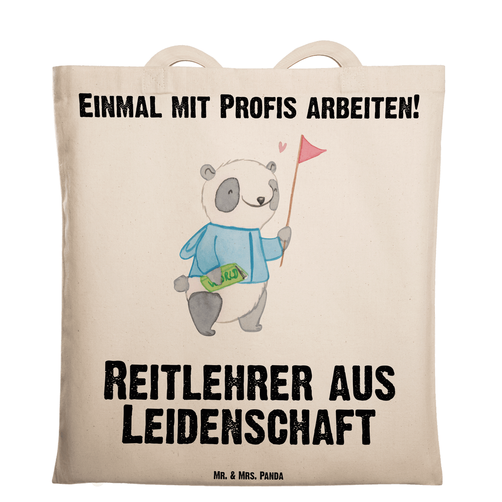 Tragetasche Reitlehrer aus Leidenschaft Beuteltasche, Beutel, Einkaufstasche, Jutebeutel, Stoffbeutel, Tasche, Shopper, Umhängetasche, Strandtasche, Schultertasche, Stofftasche, Tragetasche, Badetasche, Jutetasche, Einkaufstüte, Laptoptasche, Beruf, Ausbildung, Jubiläum, Abschied, Rente, Kollege, Kollegin, Geschenk, Schenken, Arbeitskollege, Mitarbeiter, Firma, Danke, Dankeschön