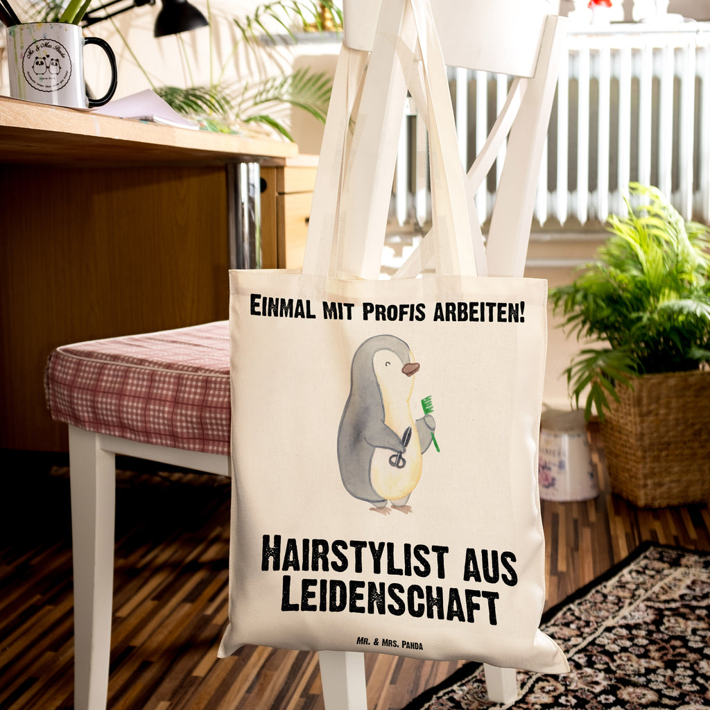 Tragetasche Hairstylist aus Leidenschaft Beuteltasche, Beutel, Einkaufstasche, Jutebeutel, Stoffbeutel, Tasche, Shopper, Umhängetasche, Strandtasche, Schultertasche, Stofftasche, Tragetasche, Badetasche, Jutetasche, Einkaufstüte, Laptoptasche, Beruf, Ausbildung, Jubiläum, Abschied, Rente, Kollege, Kollegin, Geschenk, Schenken, Arbeitskollege, Mitarbeiter, Firma, Danke, Dankeschön, Frisör, Haarstylist, Hairstylist, Friseursalon, Barbier, Coiffeur, Eröffnung Friseur