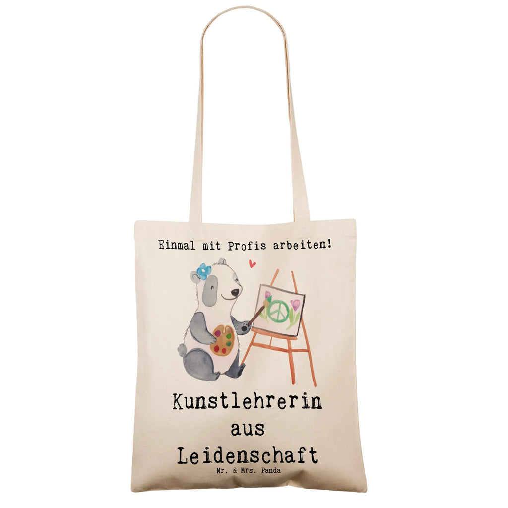 Tragetasche Kunstlehrerin aus Leidenschaft Beuteltasche, Beutel, Einkaufstasche, Jutebeutel, Stoffbeutel, Tasche, Shopper, Umhängetasche, Strandtasche, Schultertasche, Stofftasche, Tragetasche, Badetasche, Jutetasche, Einkaufstüte, Laptoptasche, Beruf, Ausbildung, Jubiläum, Abschied, Rente, Kollege, Kollegin, Geschenk, Schenken, Arbeitskollege, Mitarbeiter, Firma, Danke, Dankeschön, Kunstlehrerin, Kunstunterricht, Kunstschule